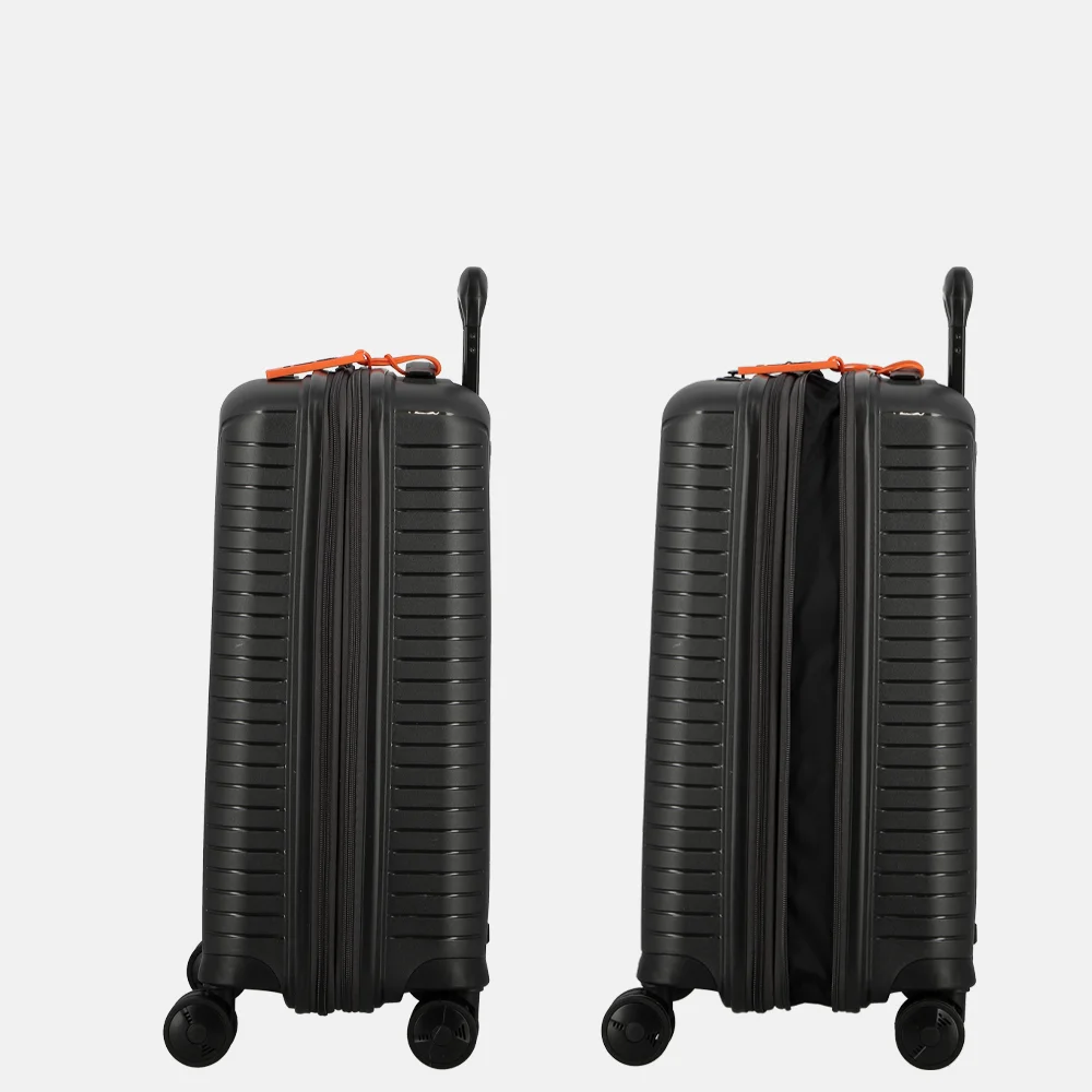 Jump Evae handbagage koffer 55 cm expendable anthracite | 021030-Zwart